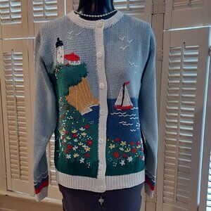 NWOT Vintage Orvis Seascape Ramie/Cotton Sweater Size 6/8
